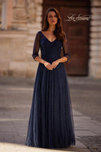 La Femme Evening Dress 32460 - Navy