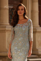 La Femme Evening Dress 32463 - Light Blue