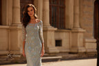 La Femme Evening Dress 32463 - Light Blue