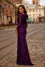 La Femme Evening Dress 32491 - Eggplant