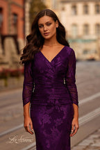 La Femme Evening Dress 32491 - Eggplant