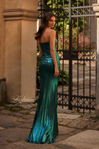 La Femme Dress 32518 - Teal