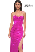 La Femme Dress 32526 - Hot Pink