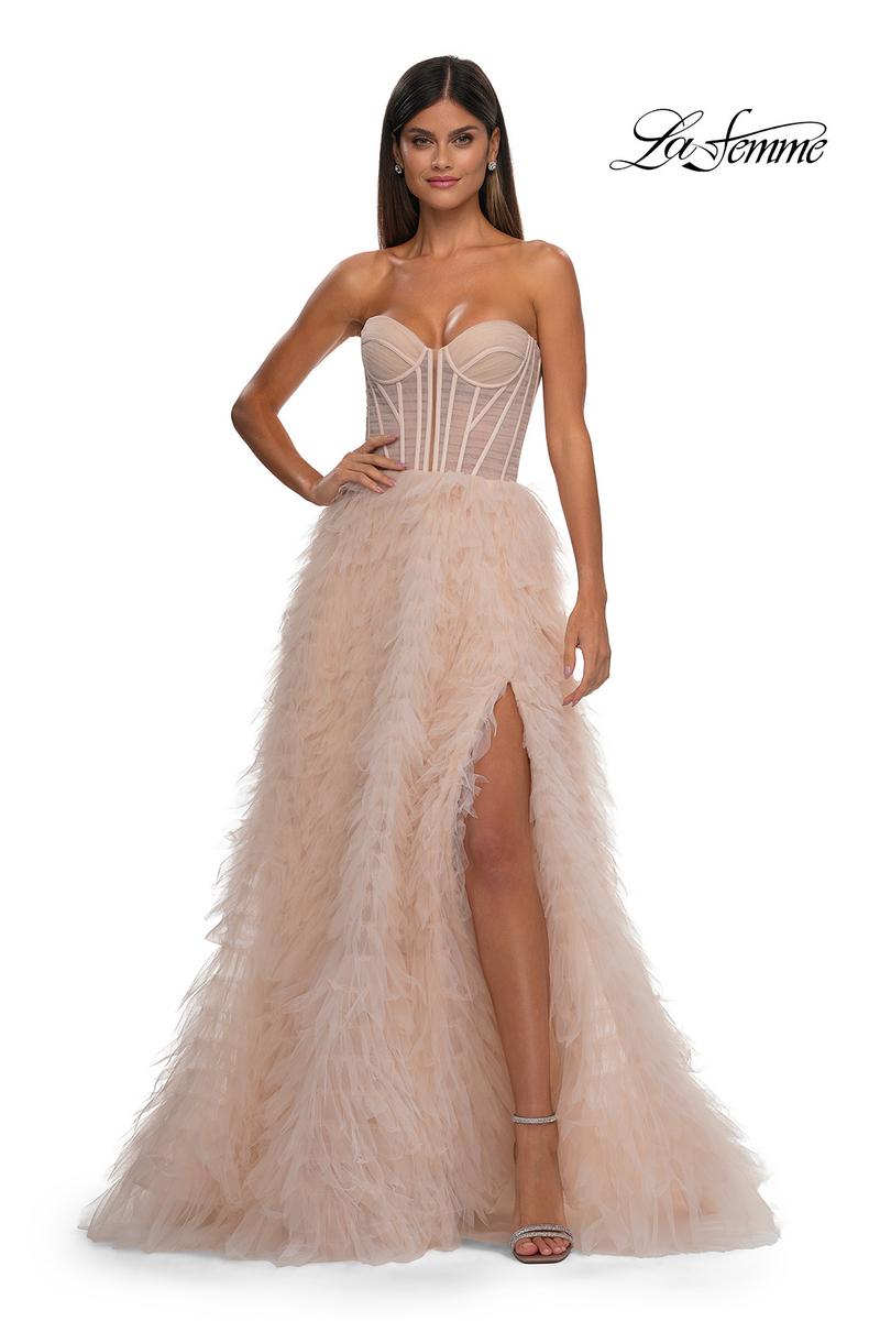 La Femme Dress 32528 - Blush