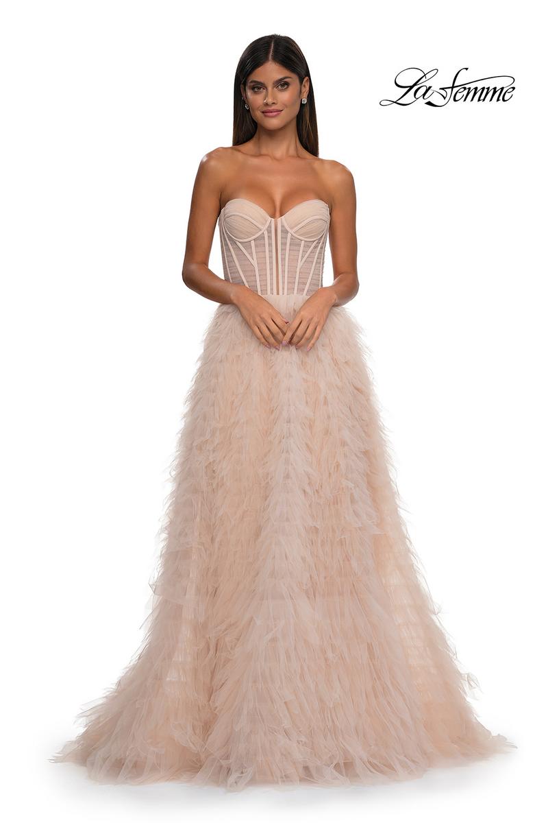 La Femme Dress 32528 - Blush