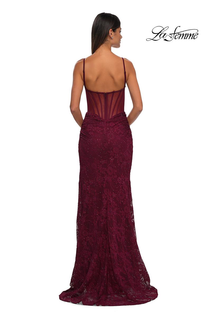 La Femme Dress 32529 - Dark Berry