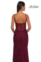 La Femme Dress 32529 - Dark Berry
