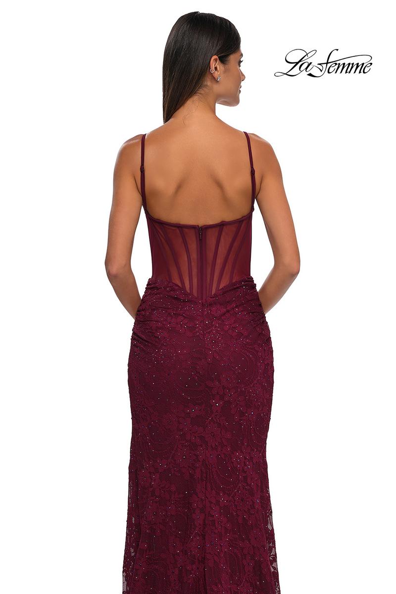 La Femme Dress 32529 - Dark Berry