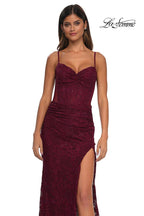 La Femme Dress 32529 - Dark Berry