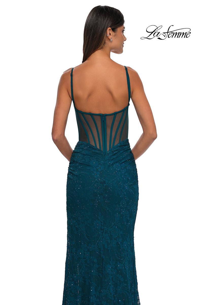 La Femme Dress 32529 - Dark Teal