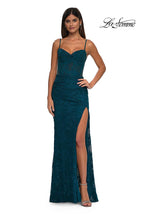 La Femme Dress 32529 - Dark Teal