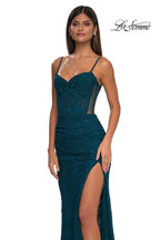 La Femme Dress 32529 - Dark Teal