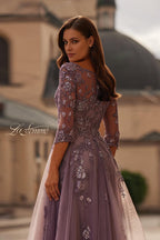 La Femme Evening Dress 32538 - Orchid