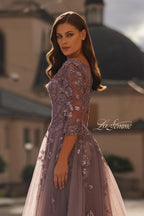 La Femme Evening Dress 32538 - Orchid