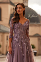 La Femme Evening Dress 32538 - Orchid