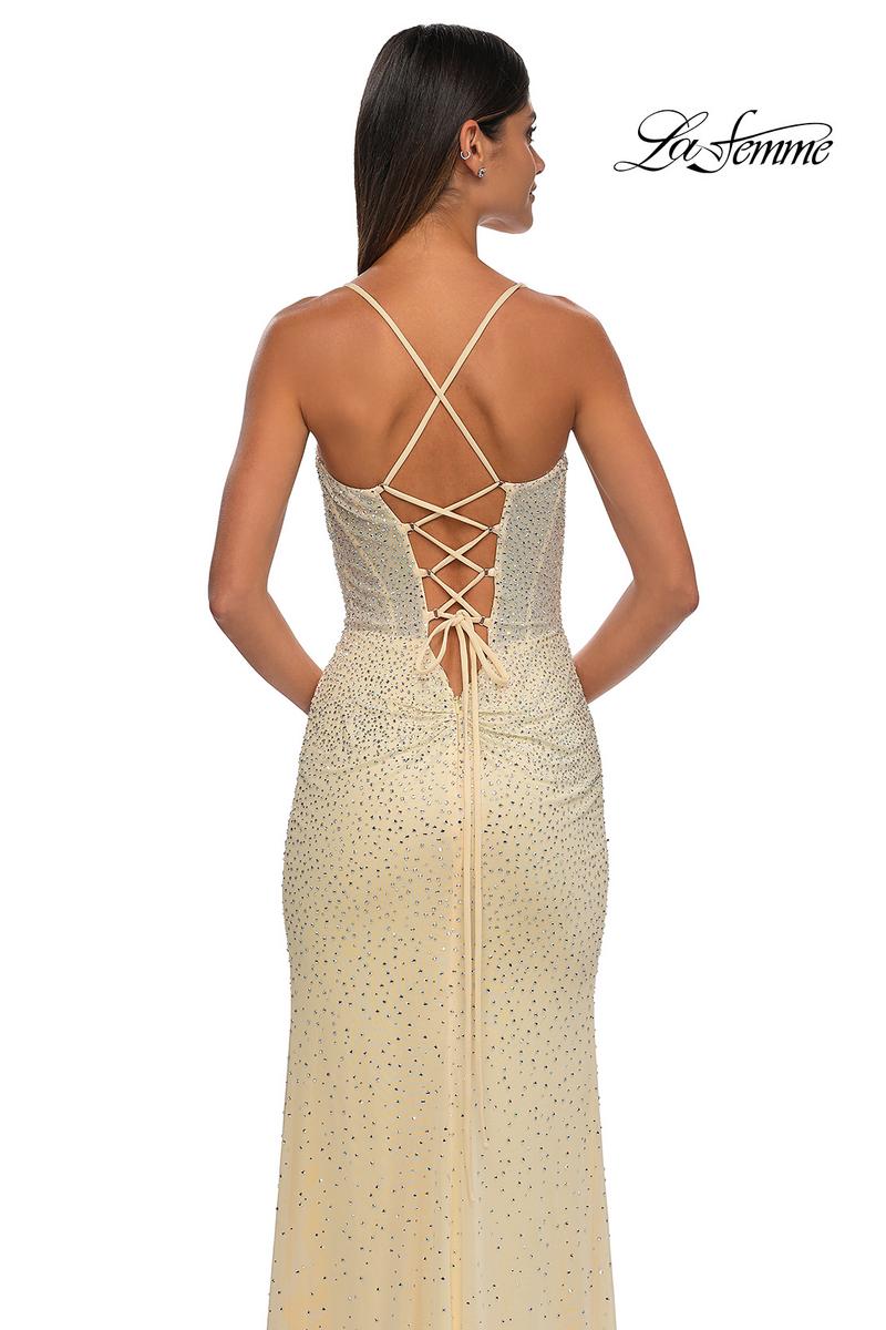 La Femme Dress 32547 - Pale Yellow