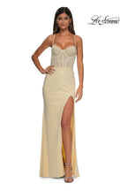 La Femme Dress 32547 - Pale Yellow