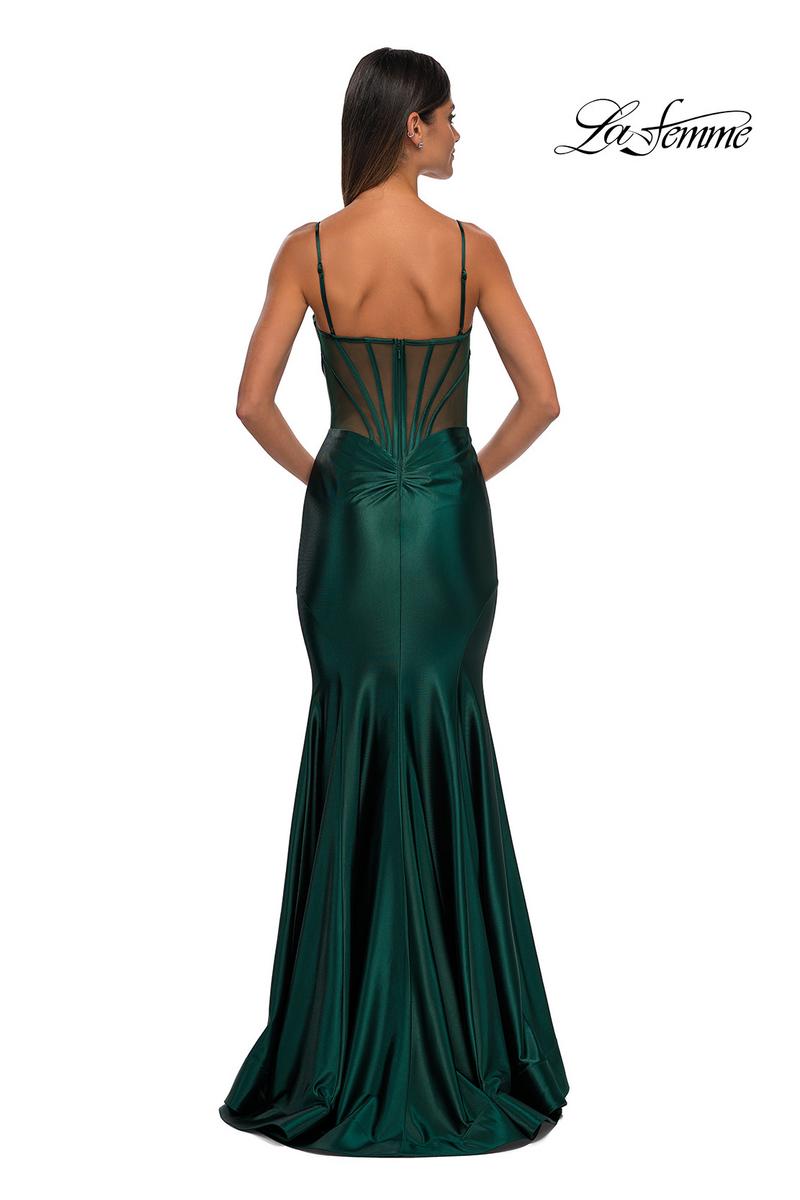 La Femme Dress 32555 - Dark Emerald