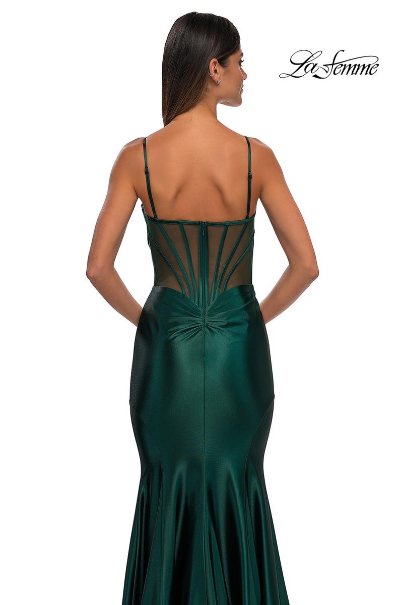 La Femme Dress 32555 - Dark Emerald
