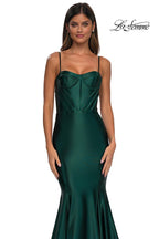 La Femme Dress 32555 - Dark Emerald