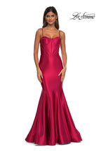 La Femme Dress 32555 - Deep Red