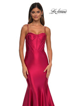 La Femme Dress 32555 - Deep Red