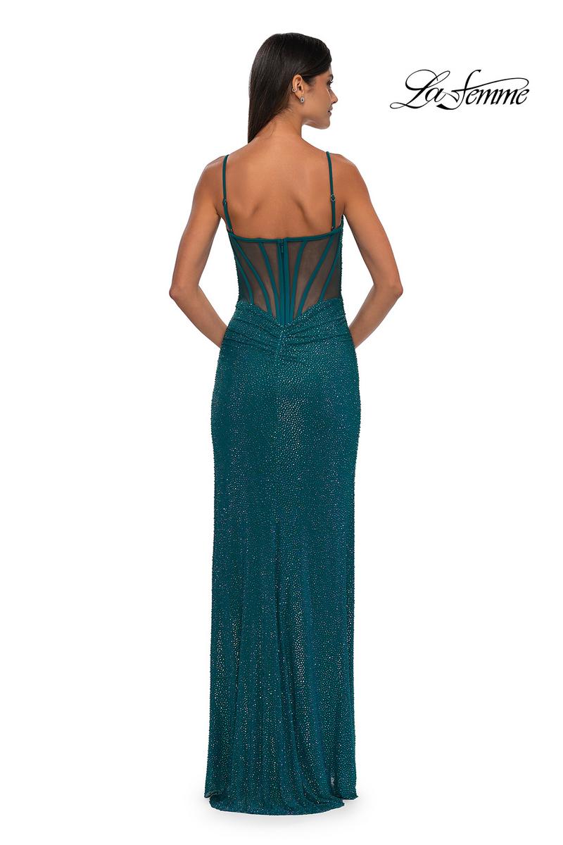 La Femme Dress 32578 - Dark Teal