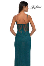 La Femme Dress 32578 - Dark Teal
