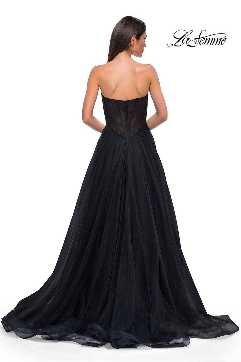 La Femme Dress 32579 - Black