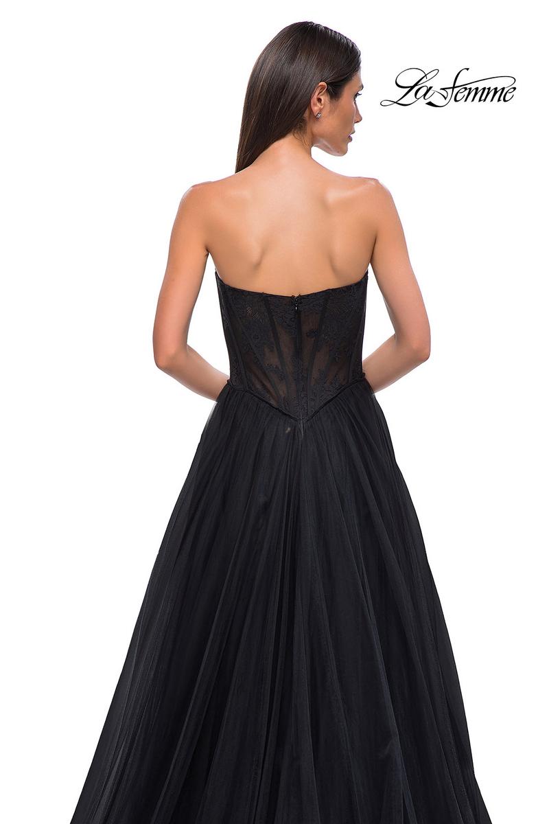 La Femme Dress 32579 - Black