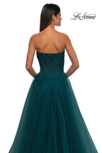 La Femme Dress 32579 - Dark Teal