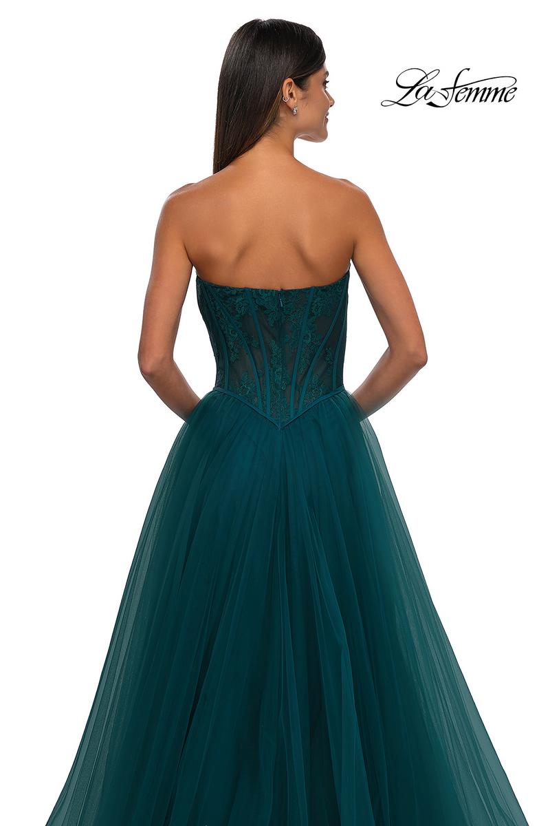 La Femme Dress 32579 - Dark Teal