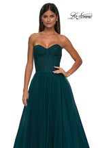 La Femme Dress 32579 - Dark Teal