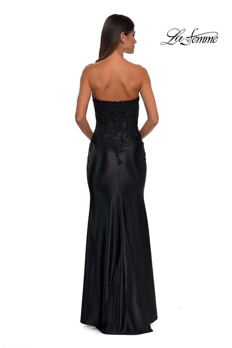 La Femme Dress 32582 - Black