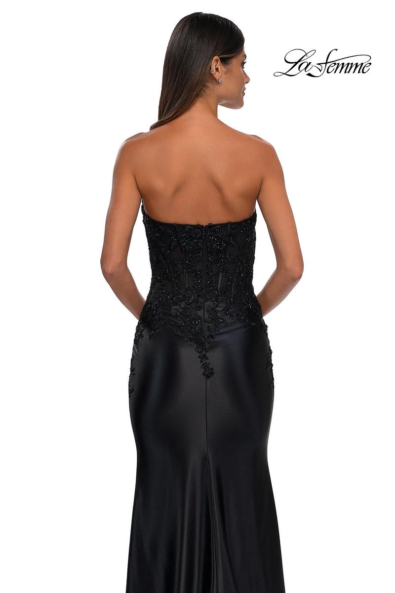 La Femme Dress 32582 - Black