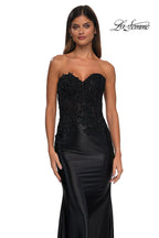 La Femme Dress 32582 - Black