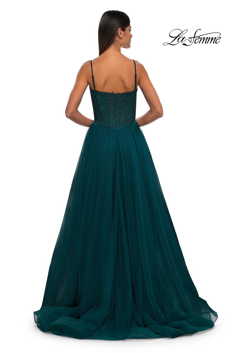 La Femme Dress 32594 - Dark Teal