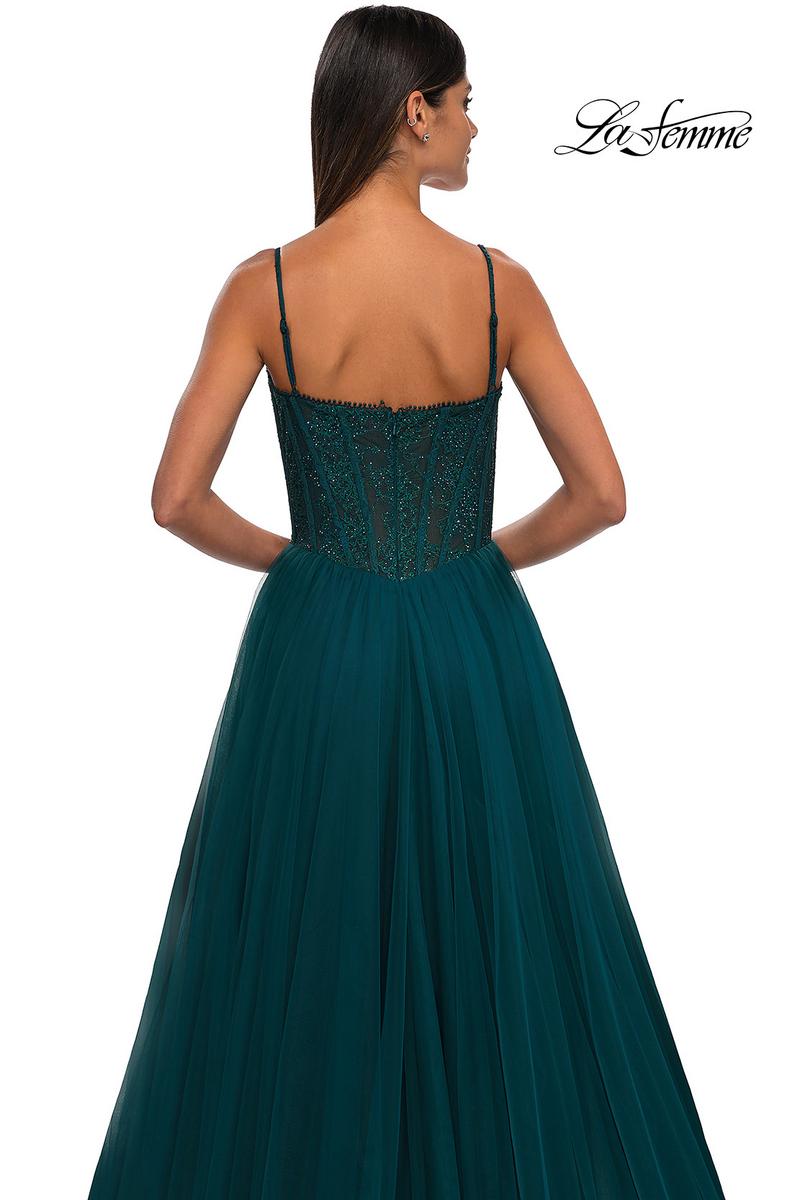 La Femme Dress 32594 - Dark Teal