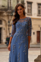 La Femme Evening Dress 32612 - Blue