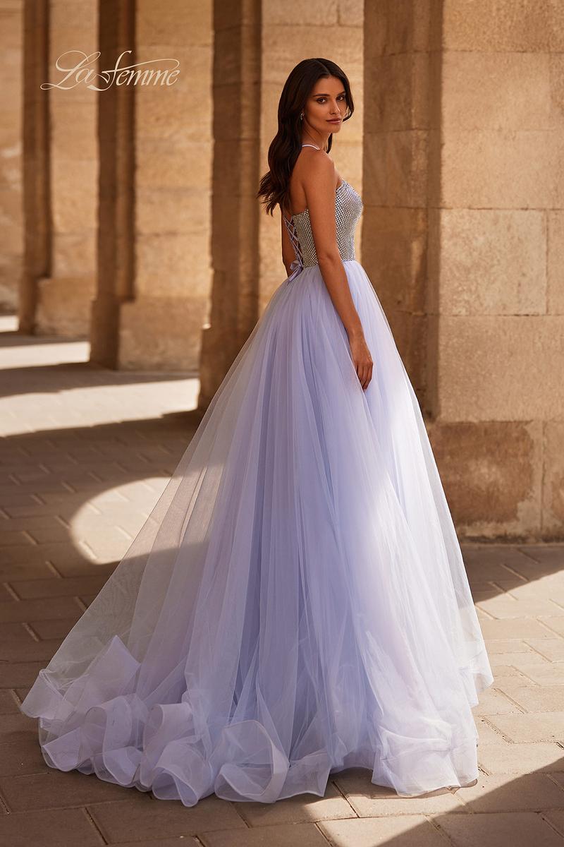 La Femme Dress 32633 - Light Periwinkle