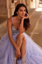 La Femme Dress 32633 - Light Periwinkle