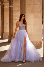 La Femme Dress 32633 - Light Periwinkle