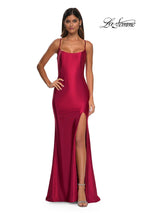 La Femme Dress 32640 - Deep Red