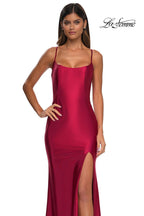 La Femme Dress 32640 - Deep Red