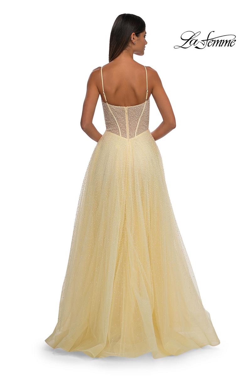 La Femme Dress 32644 - Pale Yellow