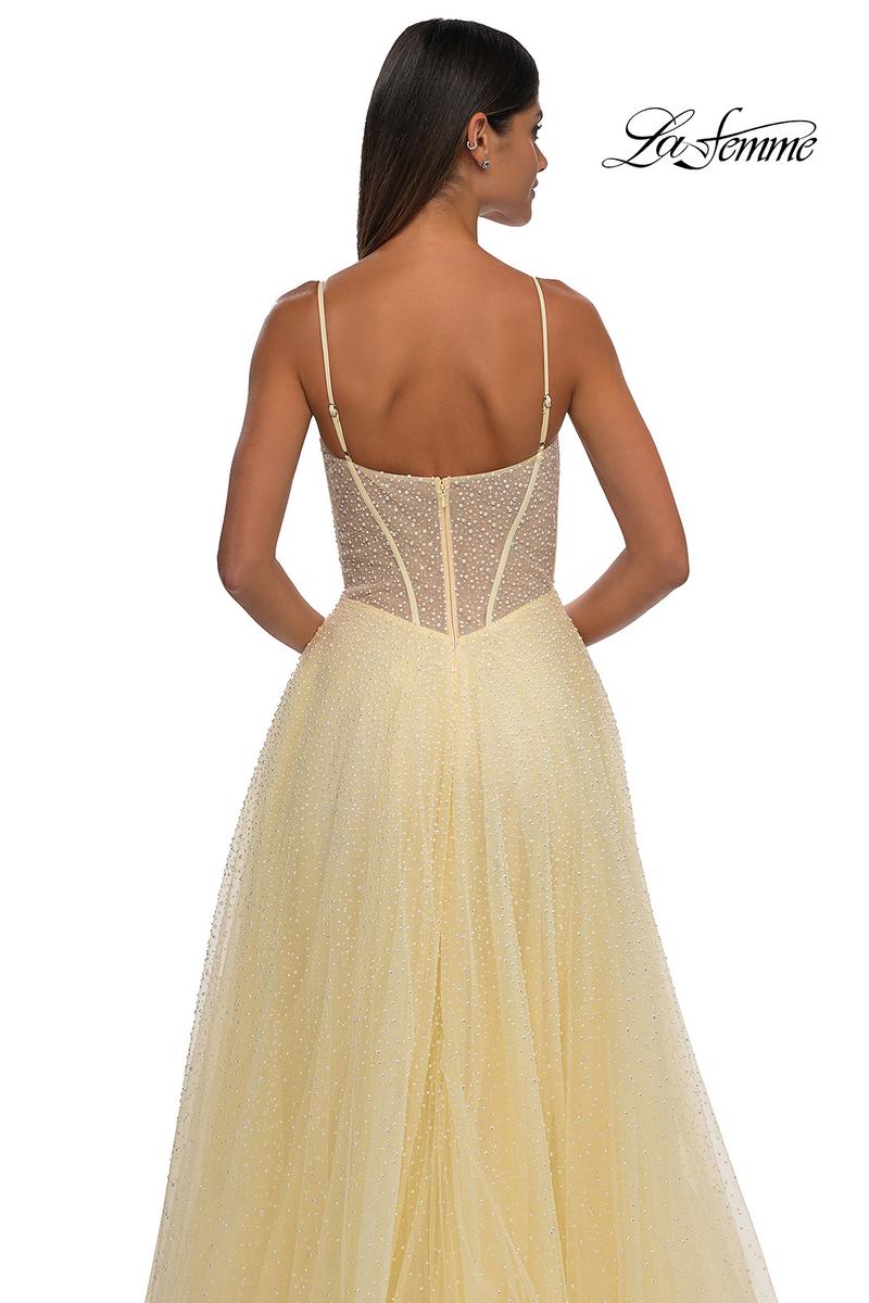 La Femme Dress 32644 - Pale Yellow