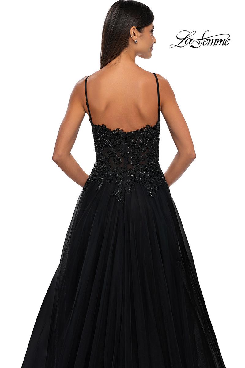 La Femme Dress 32646 - Black