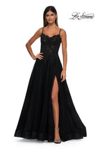La Femme Dress 32646 - Black