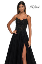 La Femme Dress 32646 - Black