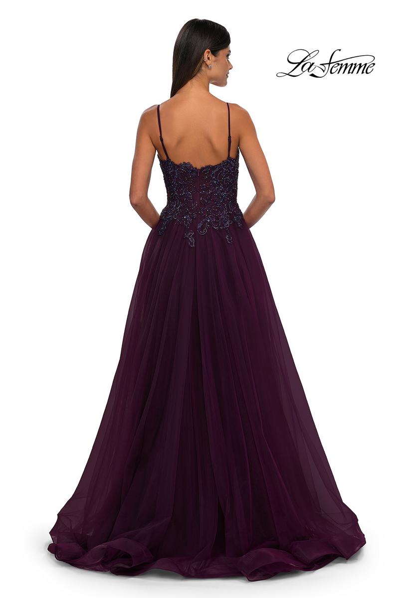 La Femme Dress 32646 - Dark Berry